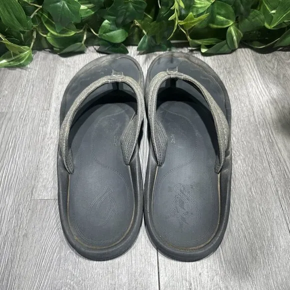 Olukai Men’s Hokua Thong Flip Flops Sandals Comfort Support Casual Size 13