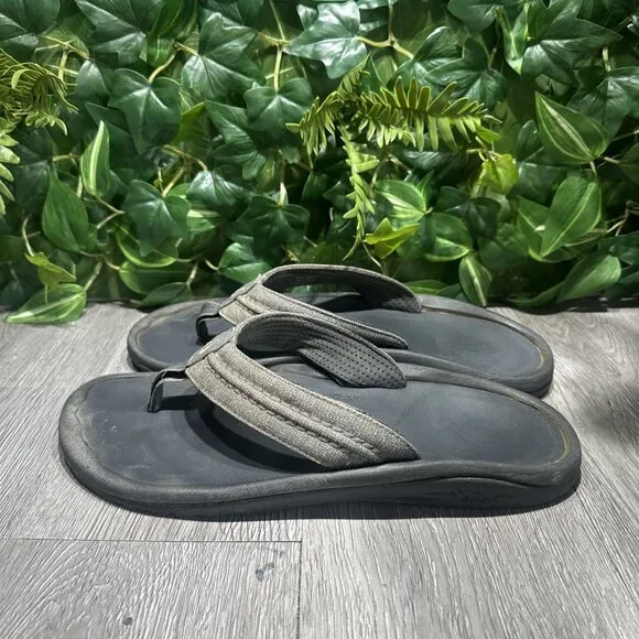 Olukai Men’s Hokua Thong Flip Flops Sandals Comfort Support Casual Size 13