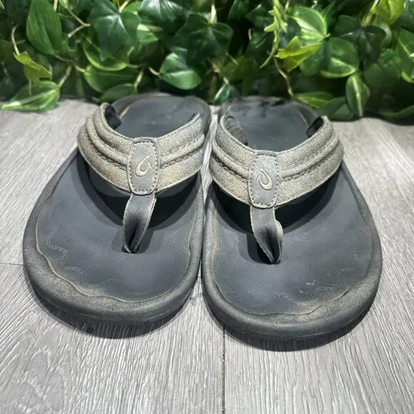 Olukai Men’s Hokua Thong Flip Flops Sandals Comfort Support Casual Size 13