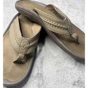OluKai Men's Hokua Thong Flip Flops Sandals  Size 12‎ Slip On Casual Comfort