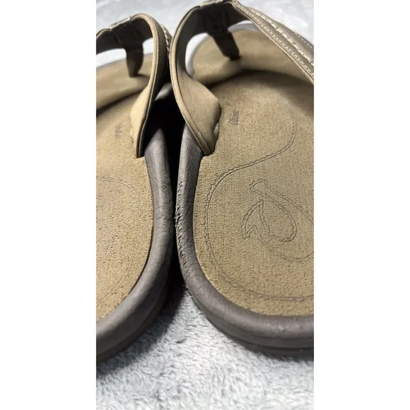 OluKai Men's Hokua Thong Flip Flops Sandals  Size 12‎ Slip On Casual Comfort