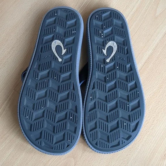 Olukai Ulele Sandals Flip Flops Mens Blue/Gray Sz 11? See Measurements