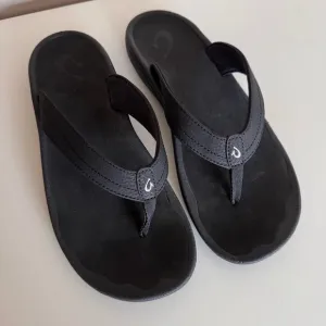 Olukai Women's Ohana Black Sandals Water Friendly Shoes Size 10
