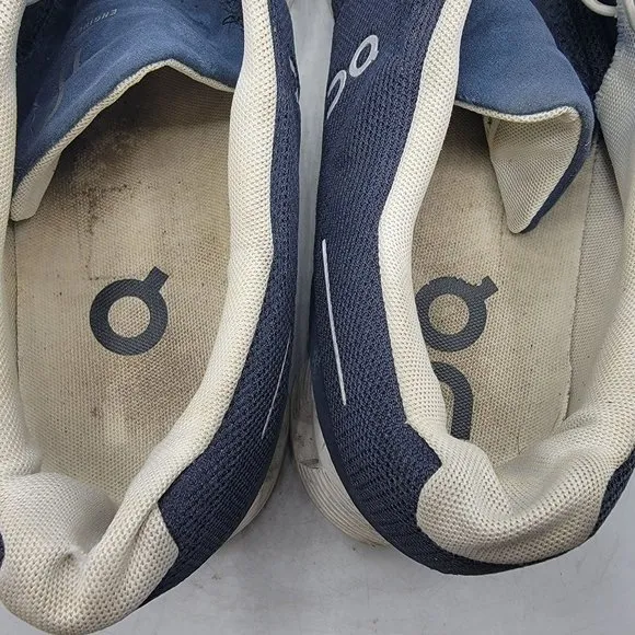 On Cloud 5 Mens 11.5 Denim Blue White Athletic Lightweight Shoes Outdoors Casual