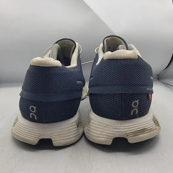 On Cloud 5 Mens 11.5 Denim Blue White Athletic Lightweight Shoes Outdoors Casual