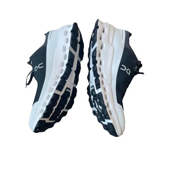 On Cloud CloudUltra Shoes Womens 10.5 Black White Running Trail Sneakers