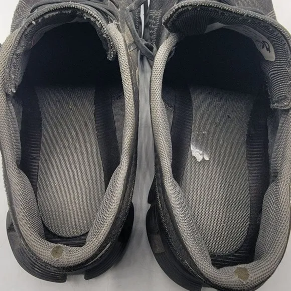 On Cloud X Mens 10.5 Triple Black Asphalt Athletic Sneaker Shoes Running