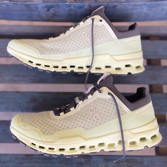 On Cloudultra Vine Meadow Green Mens 12.5 Mesh Trail Running Shoes Lightweight