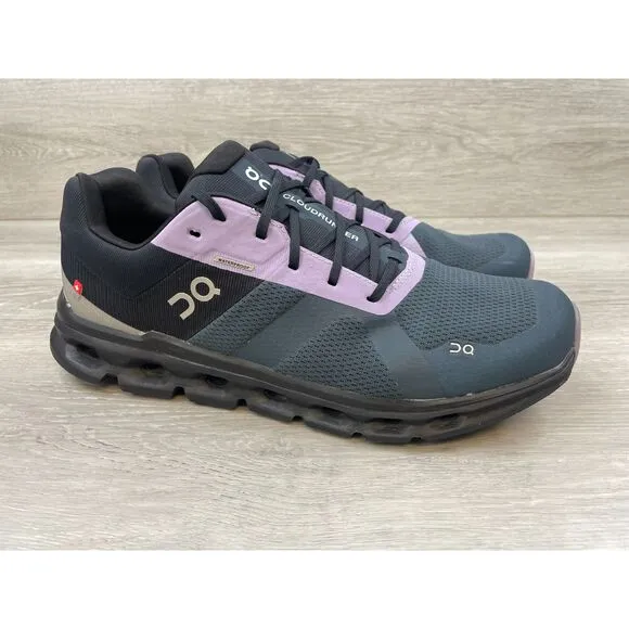 On Running Cloudrunner Cloudtec Men's Sneaker Waterproof 12M Black Running Shoes