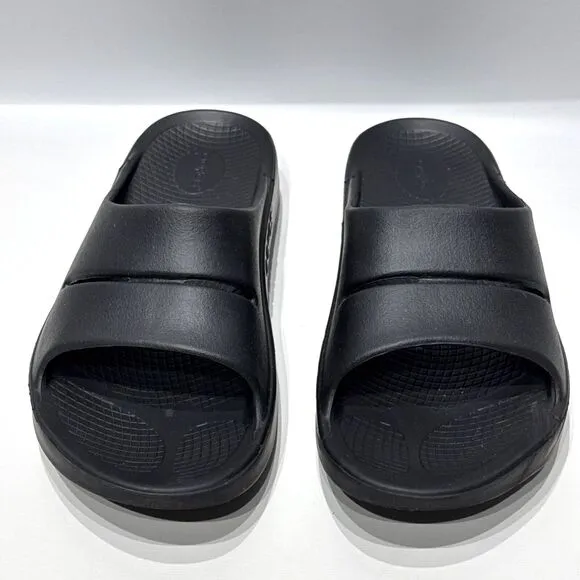 OOFOS Men’s OOAHH Black Slide Sandals Comfort Men Size 12 - Worn Once!