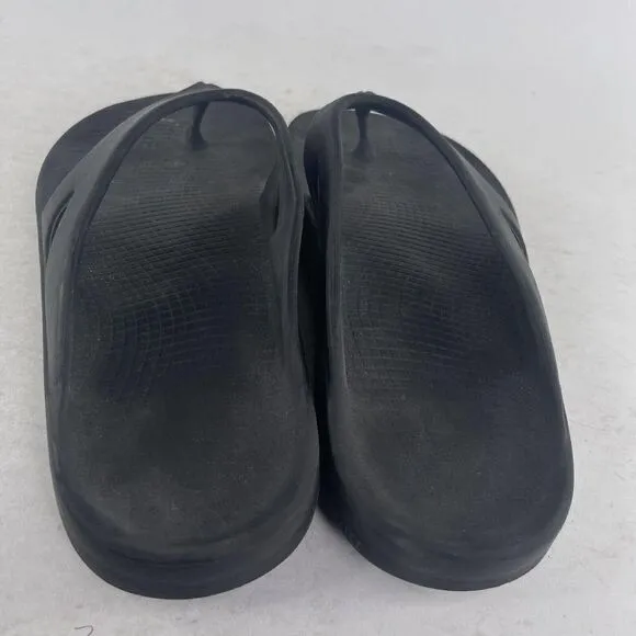 OOFOS Men's OOriginal Sport Sandals US 12 Black Comfort Recovery Flip Flops