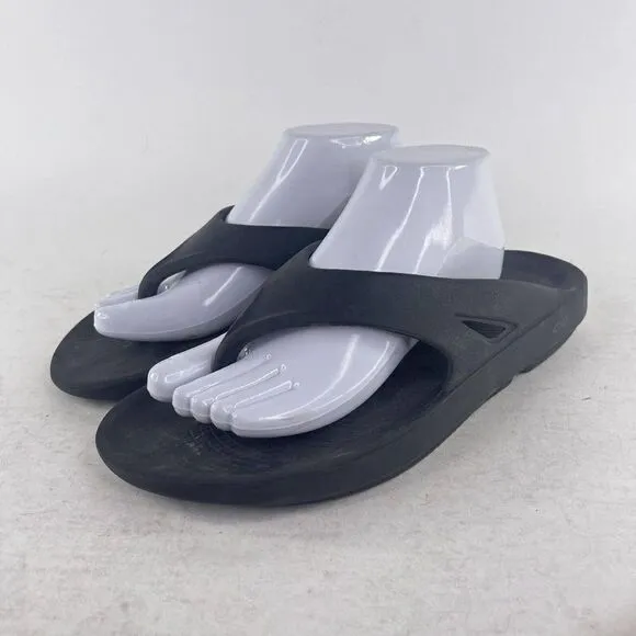 OOFOS Men's OOriginal Sport Sandals US 12 Black Comfort Recovery Flip Flops