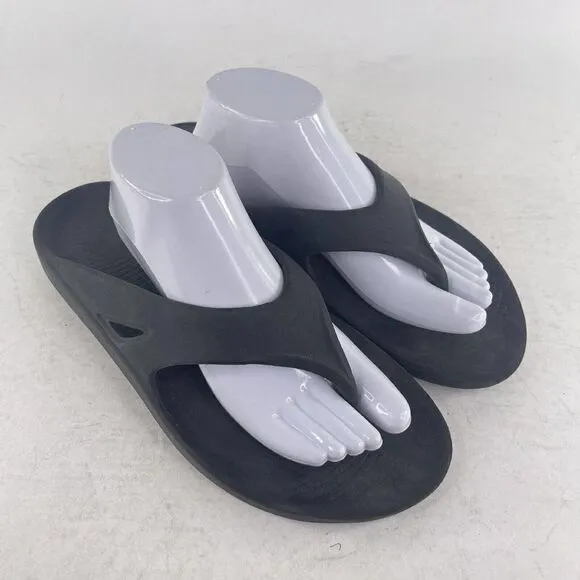 OOFOS Men's OOriginal Sport Sandals US 12 Black Comfort Recovery Flip Flops