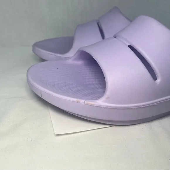 Oofos Ooahh Recover Slide Athletic Sandals Flip Flops Lavender Purple Women 13