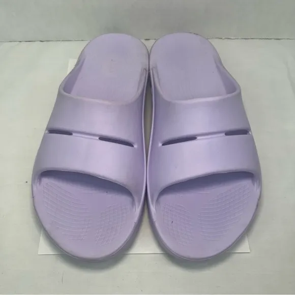 Oofos Ooahh Recover Slide Athletic Sandals Flip Flops Lavender Purple Women 13