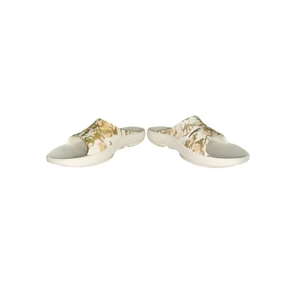 OOFOS Oooahh Limited Edition Sahara Gold Sport Recovery Comfort Slide Sandals