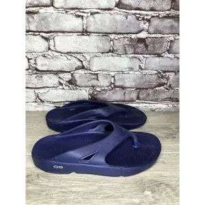 OOFOS OOriginal Navy Blue Lightweight Recovery Flip Flops Sandals Men 42EU/9M US