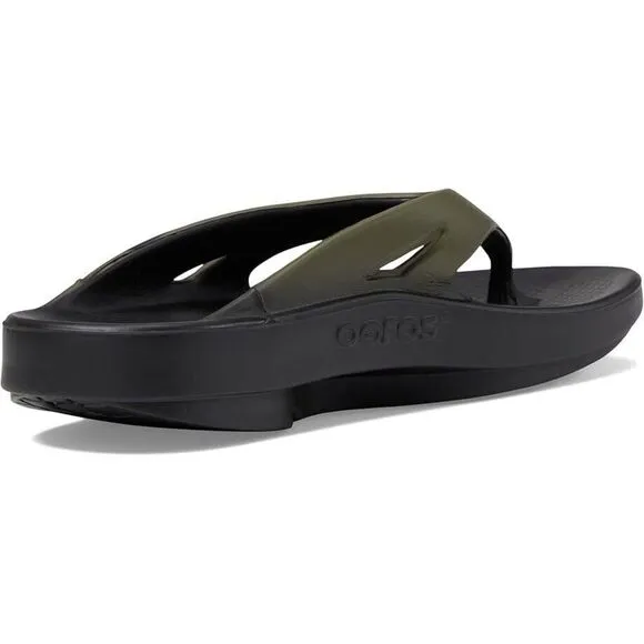 Oofos OOriginal Sport Sandals Men's 6 Green Toe Post Comfort Flip Flop KHD1140