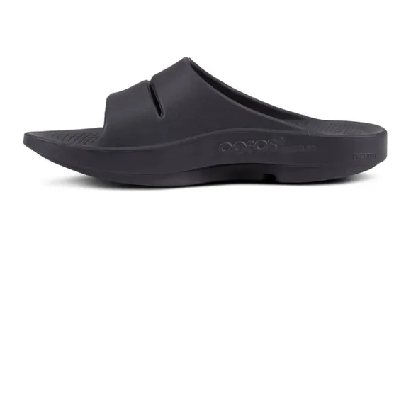 OOFOS Slides Matte Black OOFoam Impact Technology Men’s Sandals