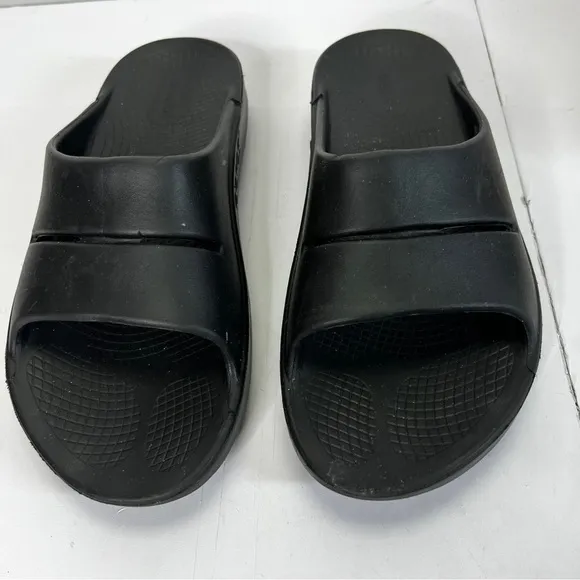 OOFOS Slides Matte Black OOFoam Impact Technology Men’s Sandals