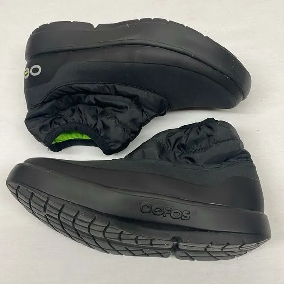 Oofos Oomg Booties Black Women’s Recovery Shoes Size 6.5