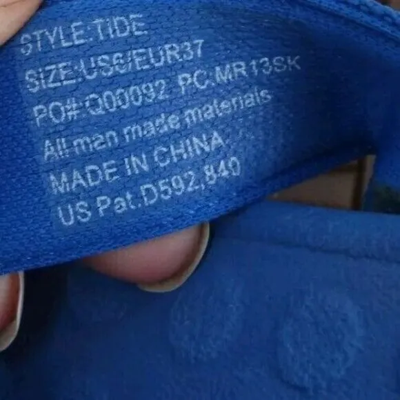 Orthaheel Tide Sandals Shoes Blue Flip Flop Thong Sz  6 EU 37