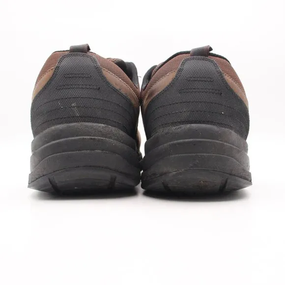 Orthofeet Men’s 14 2E Brown Leather 692 Lace Up Waterproof Steel toed Shoes