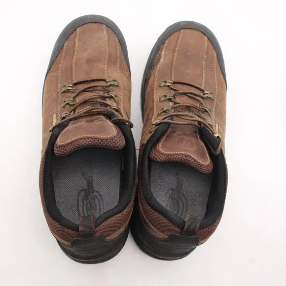 Orthofeet Men’s 14 2E Brown Leather 692 Lace Up Waterproof Steel toed Shoes