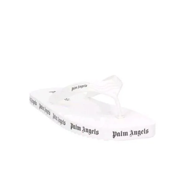 PALM ANGELS LOGO FLIP FLOPS WOMEN SANDALS shoes Size 38 New