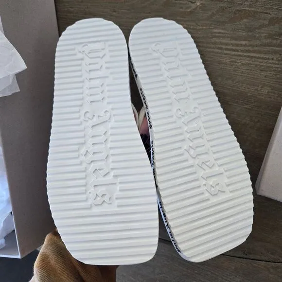 PALM ANGELS LOGO FLIP FLOPS WOMEN SANDALS shoes Size 38 New