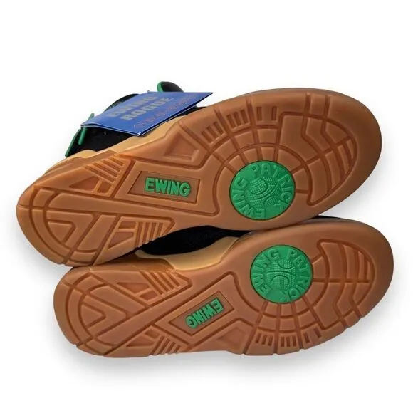 Patrick Ewing 33 Hi x LRG Basketball Black / Green / Gum 1BM01897-962 Men's 8.5