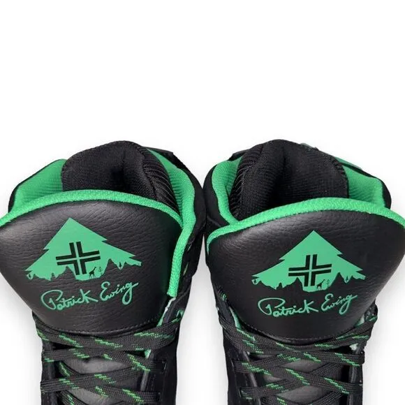 Patrick Ewing 33 Hi x LRG Basketball Black / Green / Gum 1BM01897-962 Men's 8.5