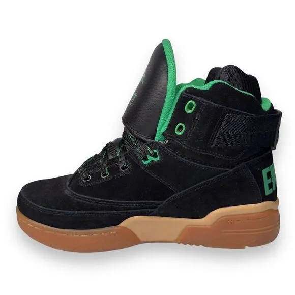 Patrick Ewing 33 Hi x LRG Basketball Black / Green / Gum 1BM01897-962 Men's 8.5