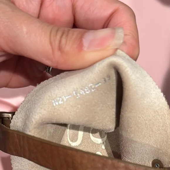 Pedro Garcia Oriele Espadrille Wedge Leather /Satin Sandals Tan Size 39/9