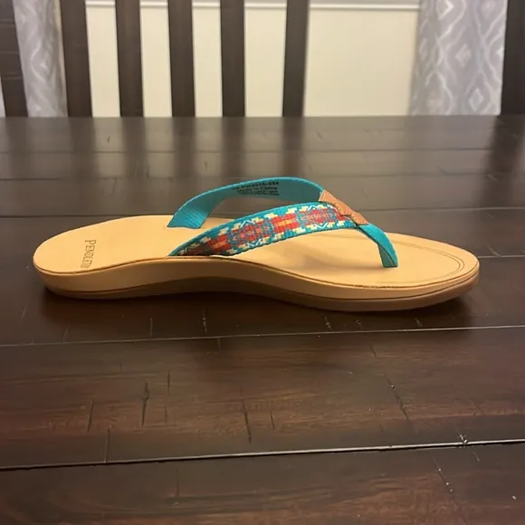 Pendleton Carico Lake Thong Flip Flops Sandals Shoes Turquoise Women’s Sizes