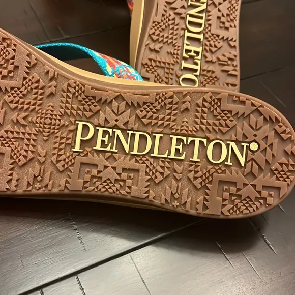 Pendleton Carico Lake Thong Flip Flops Sandals Shoes Turquoise Women’s Sizes