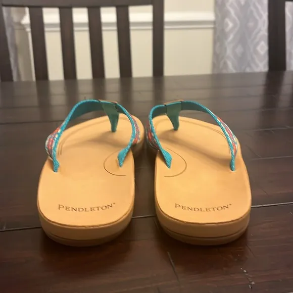 Pendleton Carico Lake Thong Flip Flops Sandals Shoes Turquoise Women’s Sizes