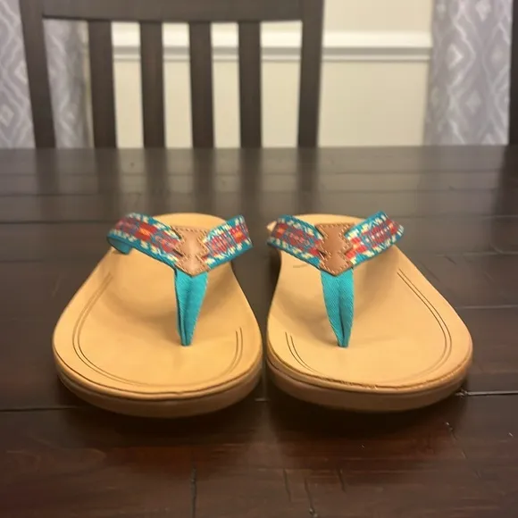 Pendleton Carico Lake Thong Flip Flops Sandals Shoes Turquoise Women’s Sizes
