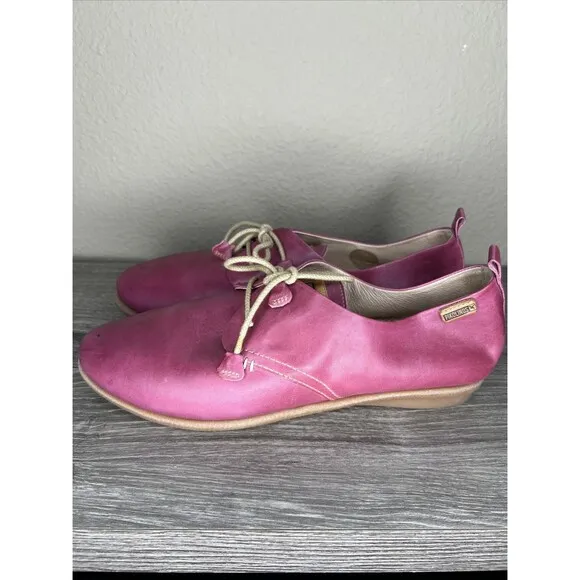 PIKOLINOS Pink Leather Lace Up Oxford Shoes US Women’s 11 EU 42 Calabria