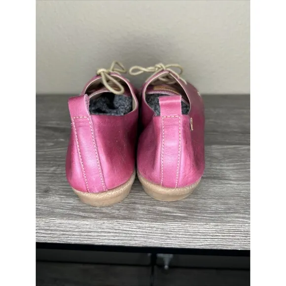 PIKOLINOS Pink Leather Lace Up Oxford Shoes US Women’s 11 EU 42 Calabria