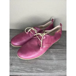 PIKOLINOS Pink Leather Lace Up Oxford Shoes US Women’s 11 EU 42 Calabria