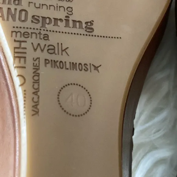 Pikolinos Size 8.5 to 9 (Euro 40) Brown Boho Comfort Wedge Sandals