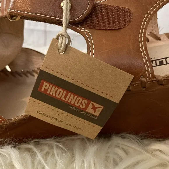 Pikolinos Size 8.5 to 9 (Euro 40) Brown Boho Comfort Wedge Sandals
