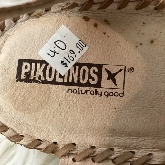 Pikolinos Size 8.5 to 9 (Euro 40) Brown Boho Comfort Wedge Sandals
