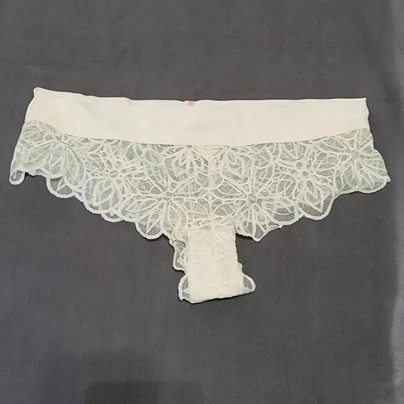 PINK  off white lace lingerie set/ wedding set