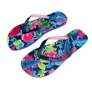 POLO Ralph Lauren Men’s Size 13 Bolt Tropical Flip Flop thongs Sandals New
