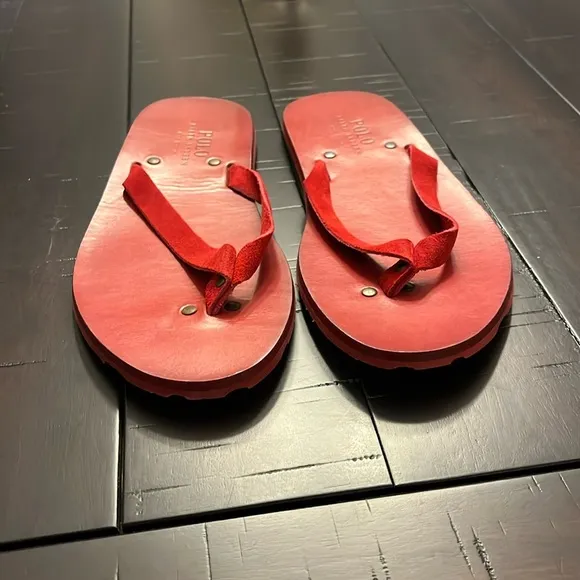 Polo Ralph Lauren Spain Paxhill suede thongs flip flops sandals shoes Men’s 11