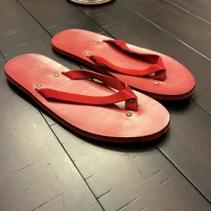 Polo Ralph Lauren Spain Paxhill suede thongs flip flops sandals shoes Men’s 11