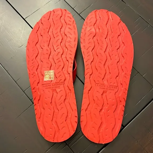 Polo Ralph Lauren Spain Paxhill suede thongs flip flops sandals shoes Men’s 11