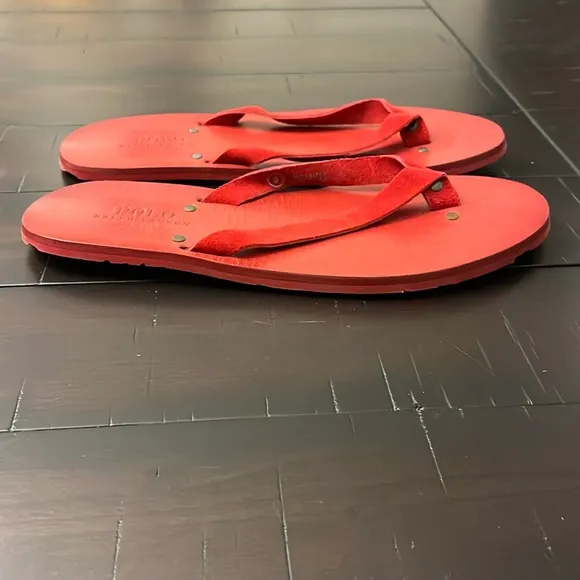 Polo Ralph Lauren Spain Paxhill suede thongs flip flops sandals shoes Men’s 11